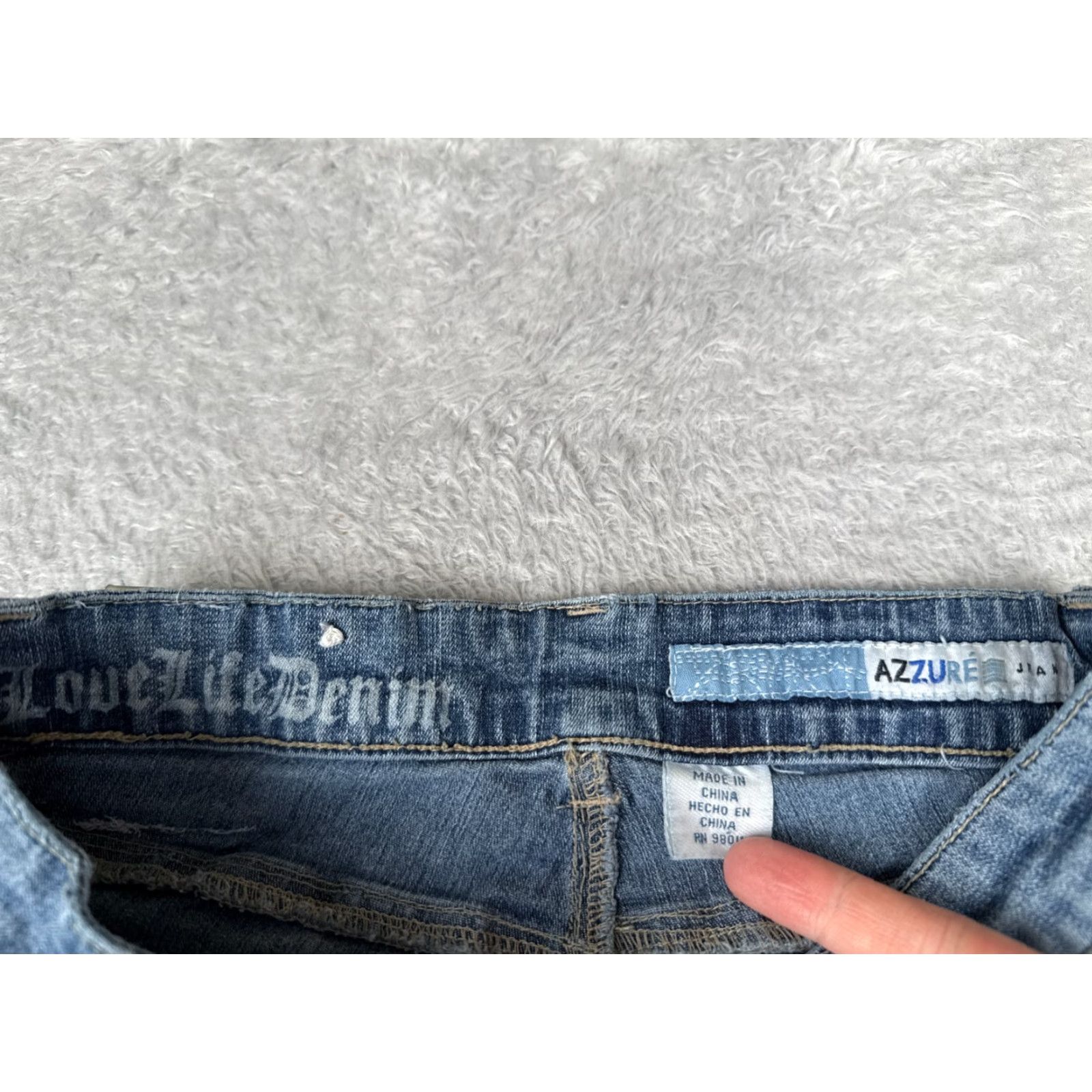 Vintage Azure Jeans Women Jeans Bootcut 26 Blue Denim Low Rise Cotton Blend 24x30 MPN 24X30 Blue Azure Denim Women 26 Bootcut Jeans Womens Size 26" / US 2 / IT 38 - 6 Thumbnail