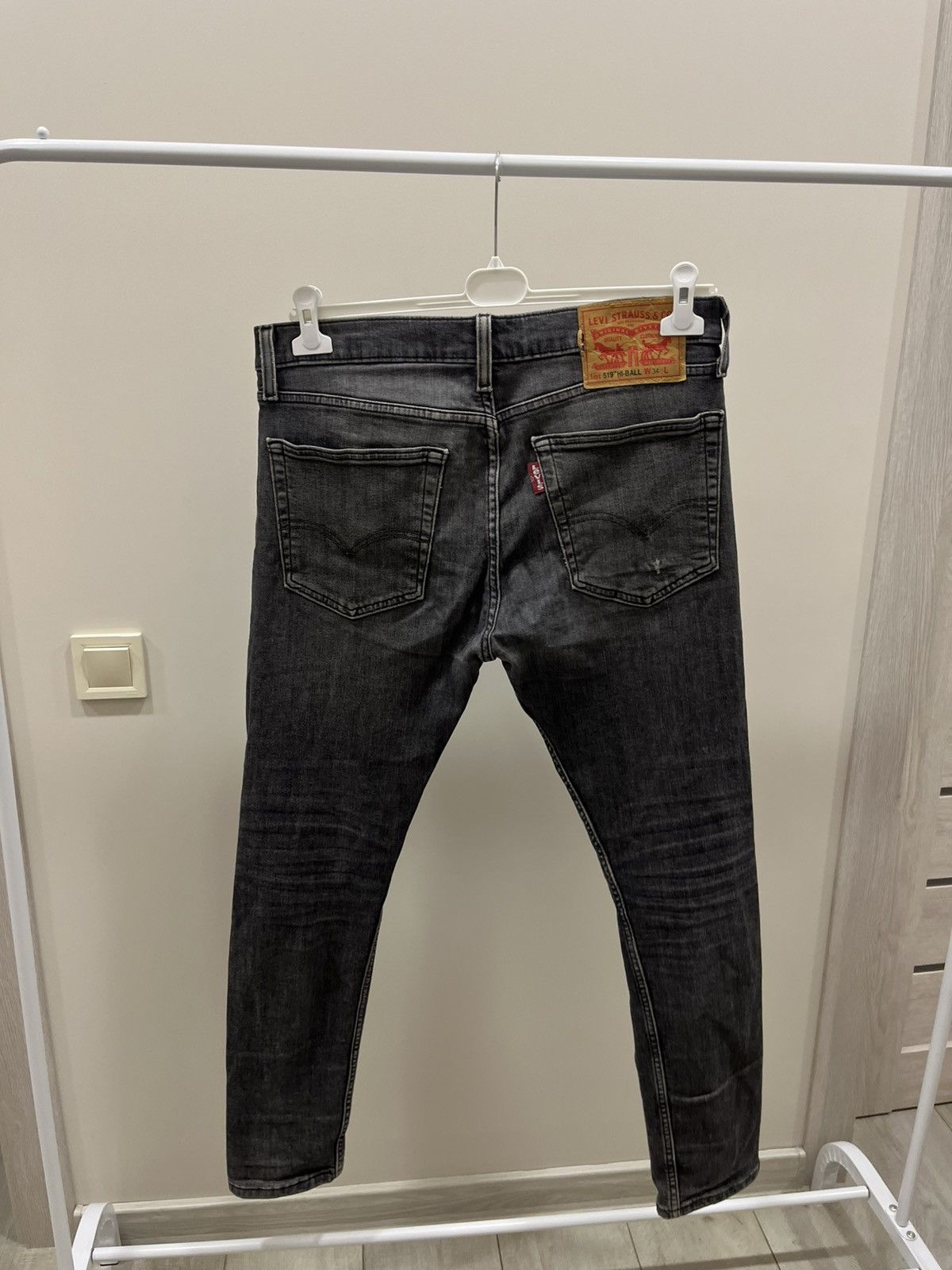 Levi's Vintage 90s Y2K Levi's 519 Gray Denim Jeans Made In USA Size US 34 / EU 50 - 1 Thumbnail