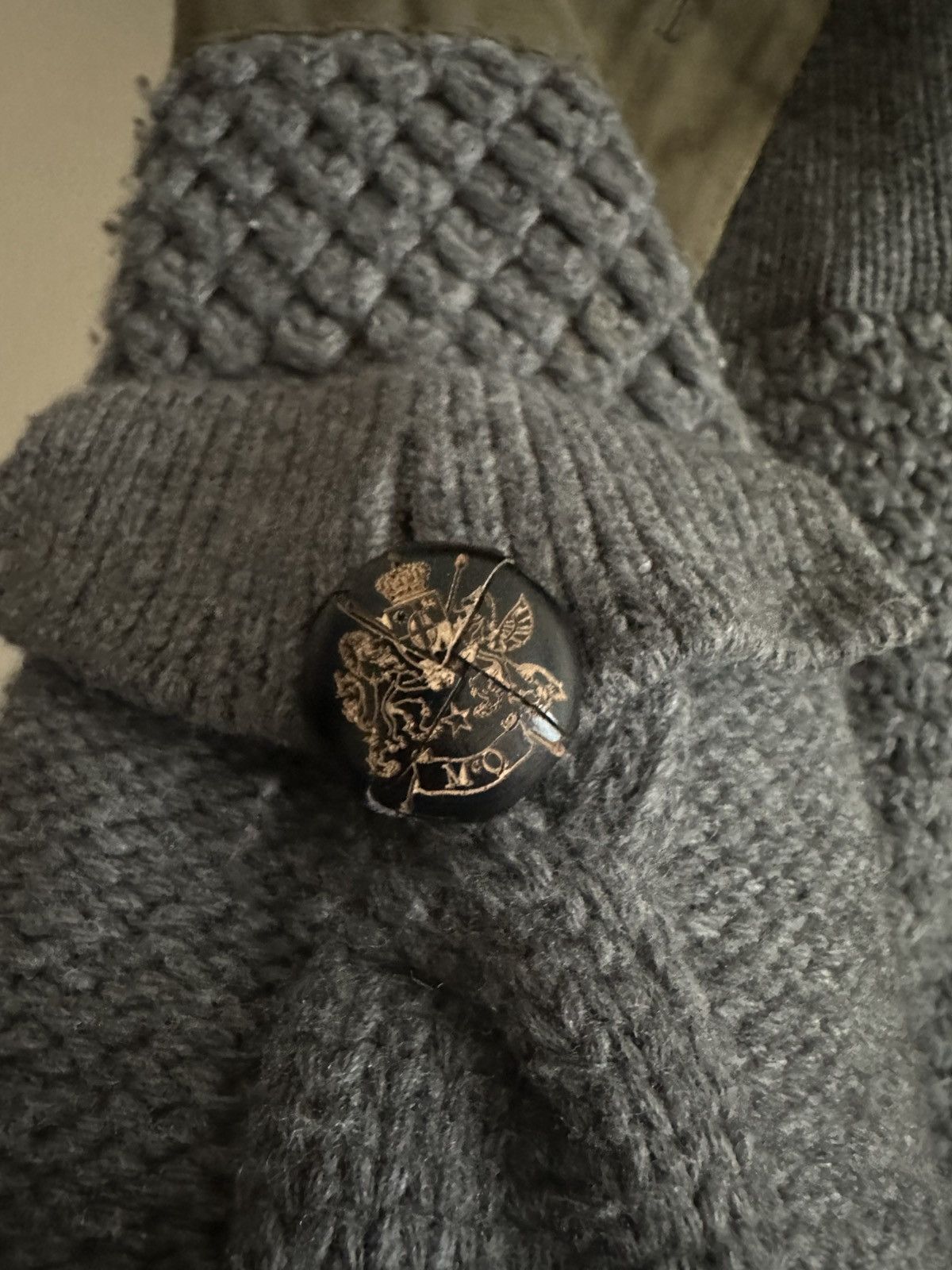 Alexander McQueen Alexander McQueen knitted coat high neck jacket military Size S / US 4 / IT 40 - 6 Thumbnail