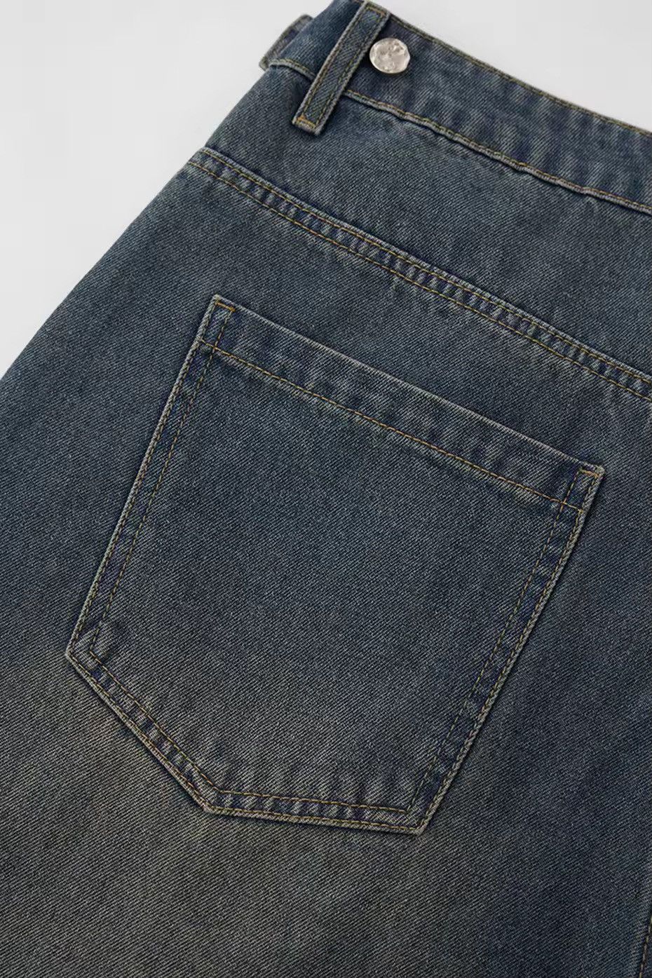 Designer × Jean Patchwork Distressed Washed Vintage Loose Shorts Size US 32 / EU 48 - 6 Thumbnail