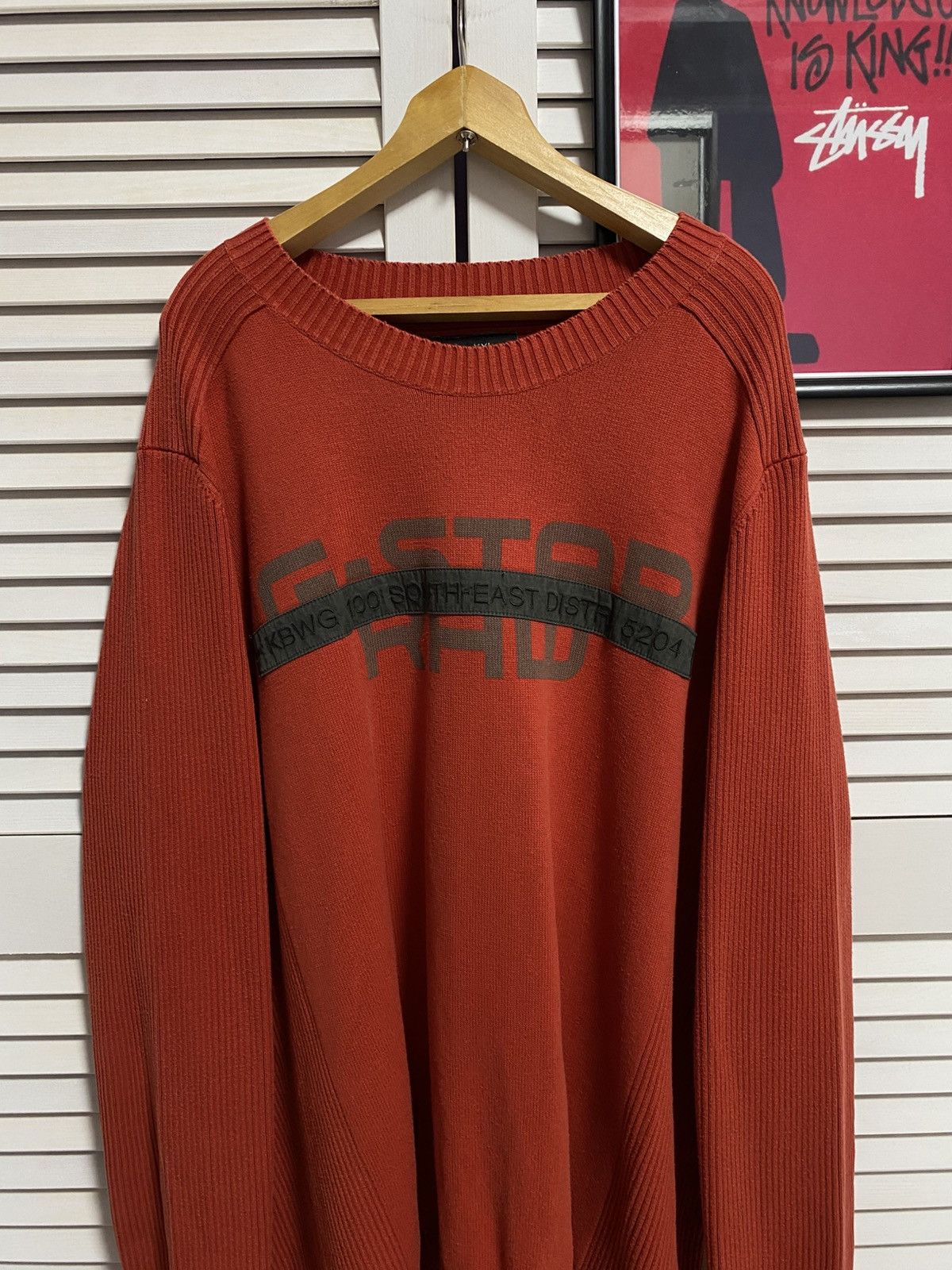 G-Star Vintage Jumper Sweater G-Star RaW Multi-logo Orange VTG Size US XL / EU 56 / 4 - 2 Thumbnail