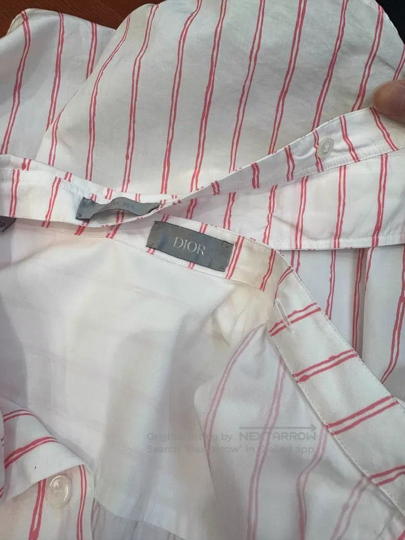 Dior Dior Size 39 New spring and summer 25 striped embroidered l Size US XXS / EU 40 - 6 Thumbnail