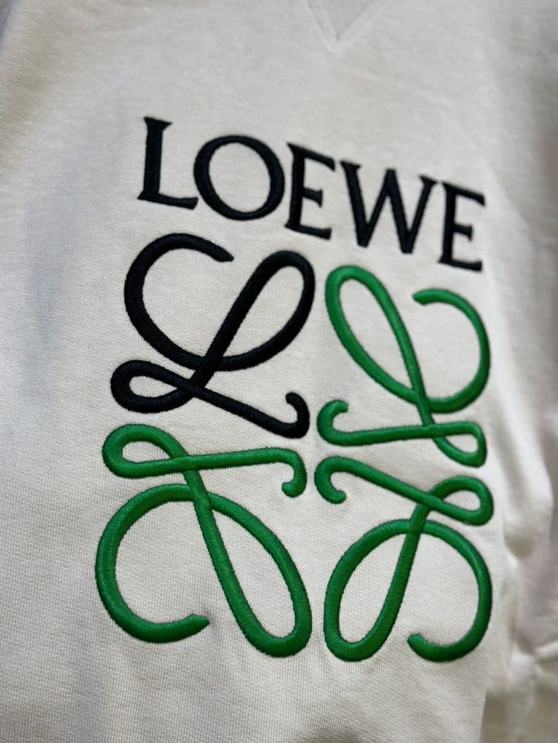 Loewe LOEWE Embroidered round neck hoodie Size XL / US 12-14 / IT 48-50 - 3 Thumbnail