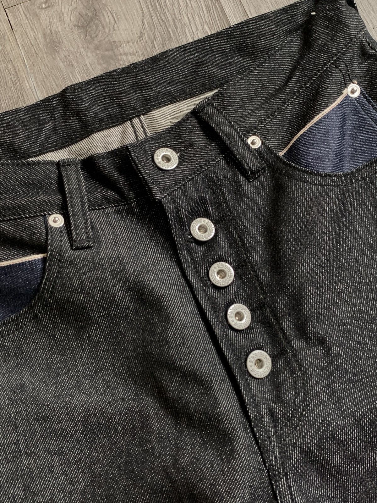 Japanese Brand DOOF.YOUTH KAIHARA JAPANESE RAW DENIM FLARE WIDE LEG JEANS Size US 32 / EU 48 - 3 Thumbnail