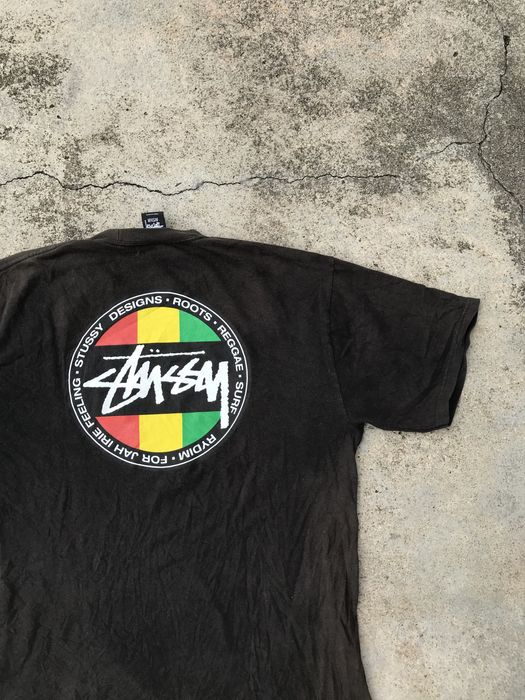 Vintage Stussy Rasta Logo Tee Shirts | Grailed