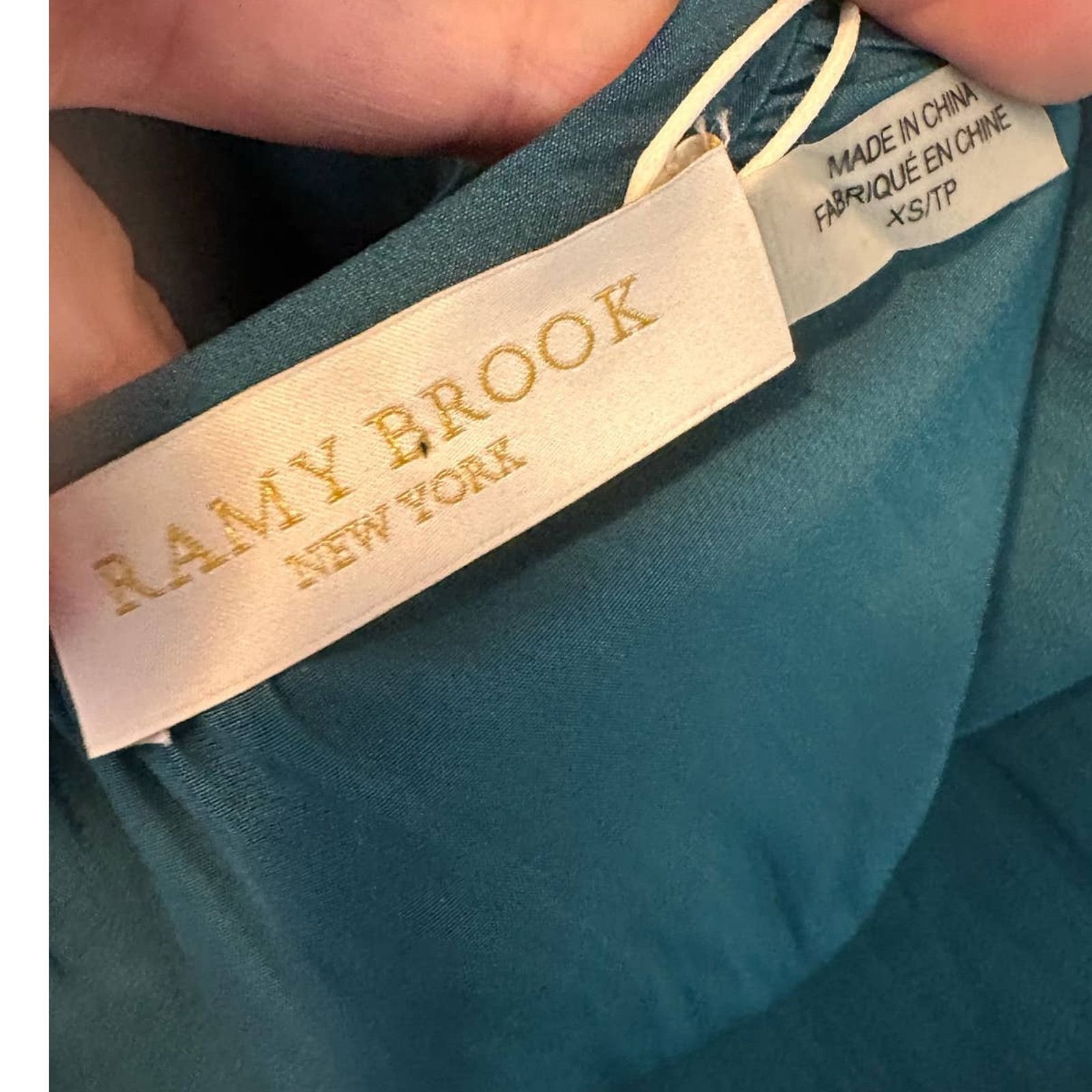 Ramy Brook Ramy Brook emerald embellished draped cocktail dress size XS Size XS / US 0-2 / IT 36-38 - 3 Thumbnail