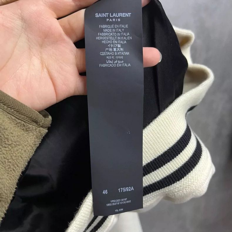 Saint Laurent Paris Saint Laurent Paris White striped single-breasted casual lo Size US S / EU 44-46 / 1 - 4 Thumbnail