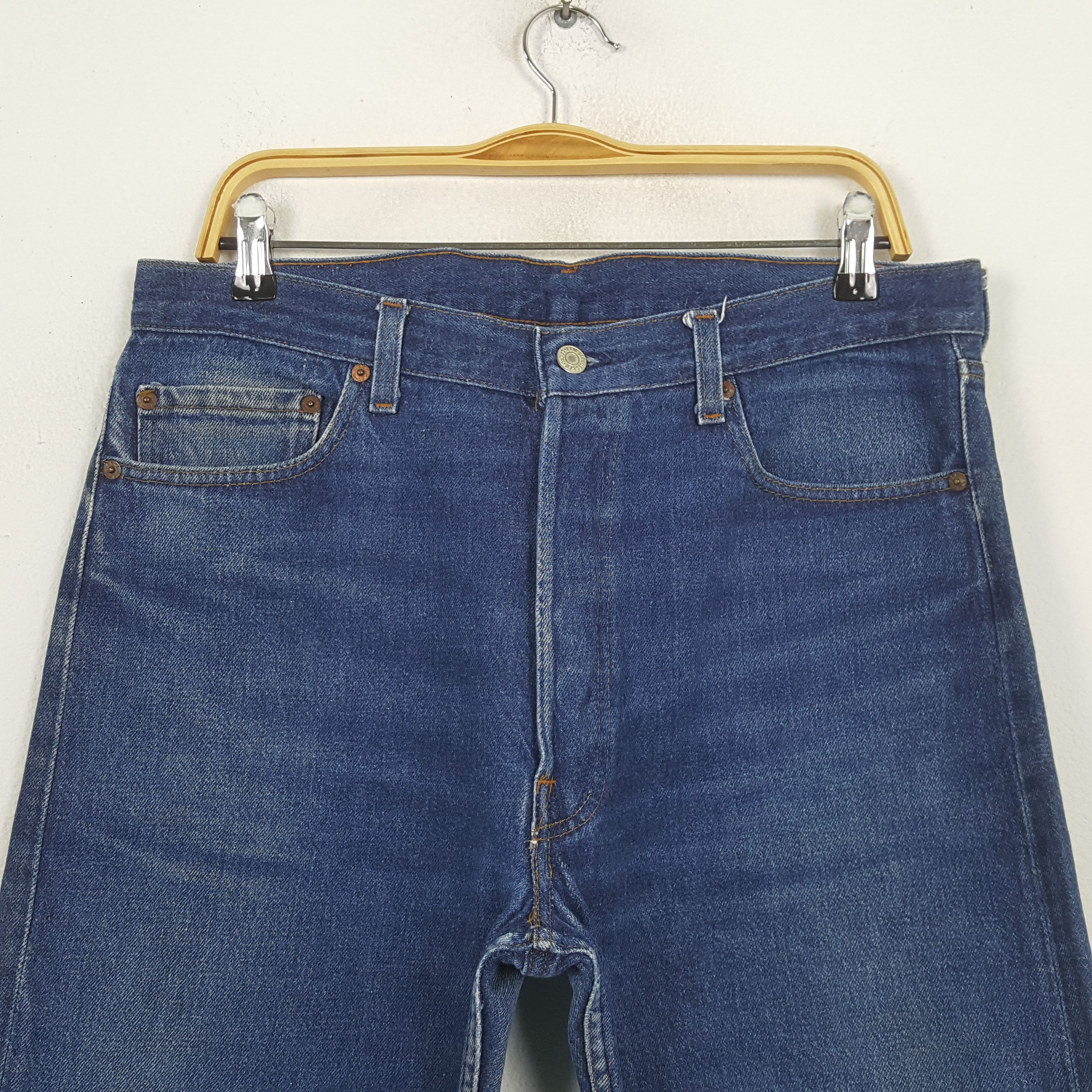 Levi's Vintage Levi's 505 American Brand Blue Jeans RR15 Size US 34 / EU 50 - 2 Thumbnail