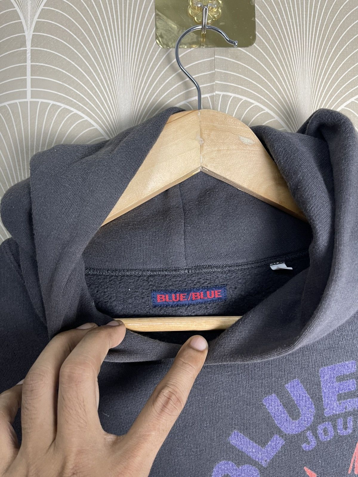 Blue Blue Japan × Japanese Brand × Kapital 90s BLUE BLUE JAPAN NAVIGATION SEAMENS HOODIE Size US M / EU 48-50 / 2 - 12 Thumbnail