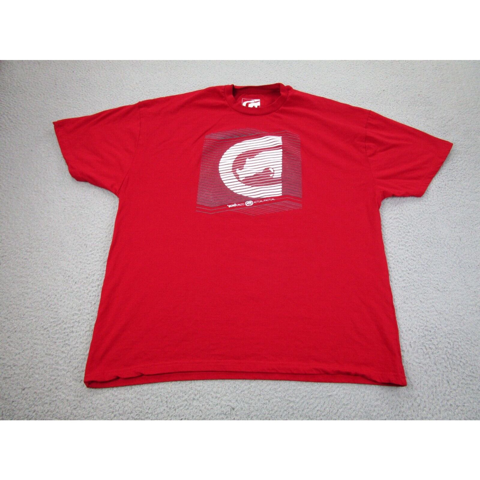 Ecko Unltd. VINTAGE Ecko Shirt Mens 3XL Red Rhino UNLTD Baggy Rap