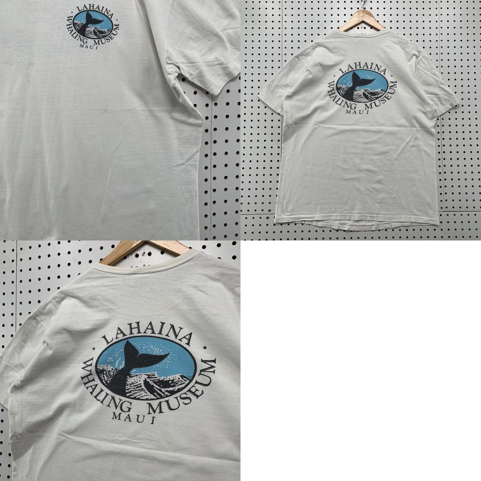 Vintage VINTAGE Crazy Shirt Lahaina Whaling Museum Maui Shirt Mens XL White 90s Tee Mens XL White 90s Vintage Size US XL / EU 56 / 4 - 8 Thumbnail