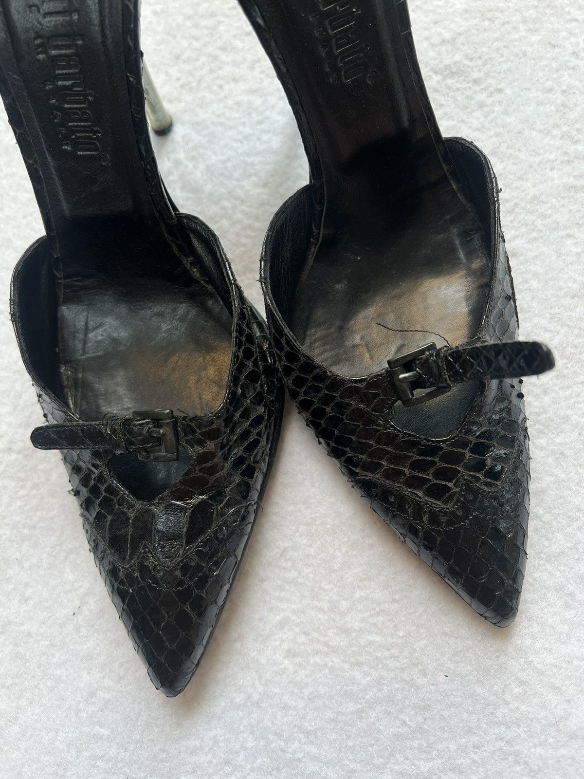 Gianni Barbato Gianni Barbato Snake Leather Heels Size US 5.5 / IT 35.5 - 3 Thumbnail