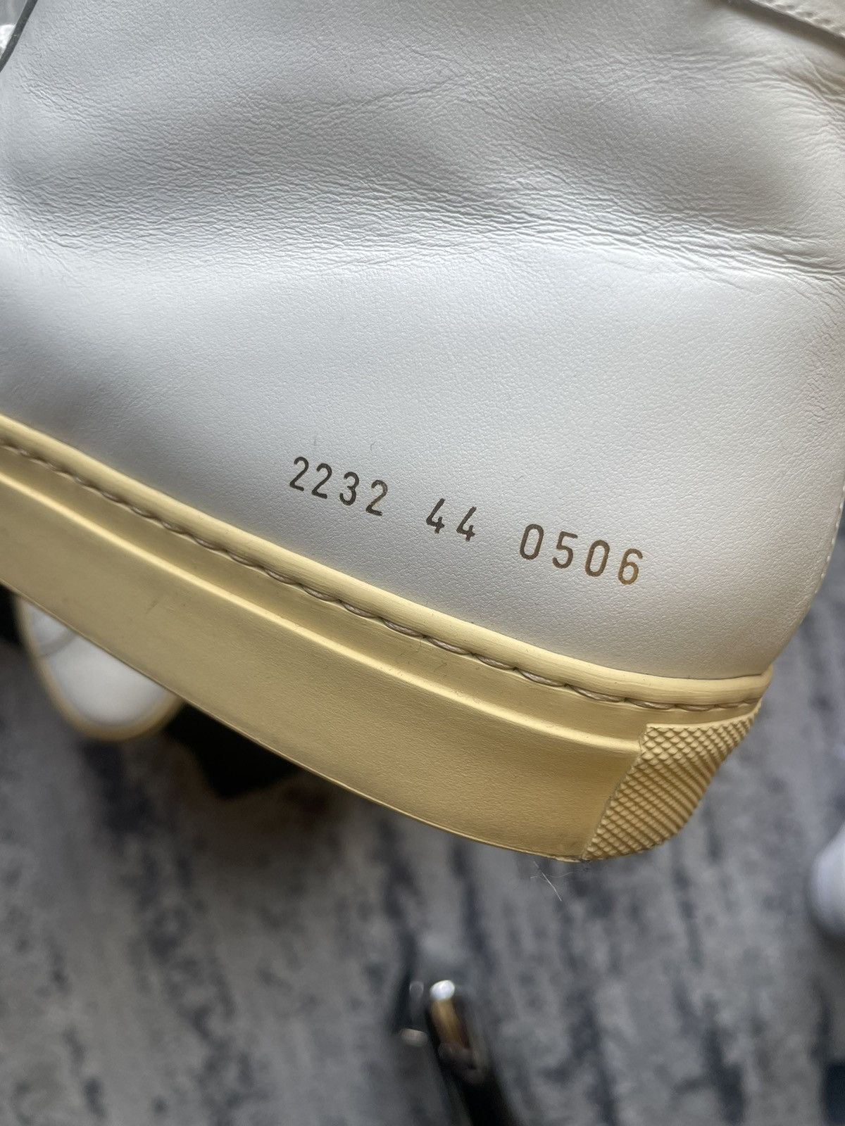Common Projects COMMON PROJECTS ACHILLES MID WHITE w VINTAGE SOLE US11/44 Size US 11 / EU 44 - 7 Thumbnail