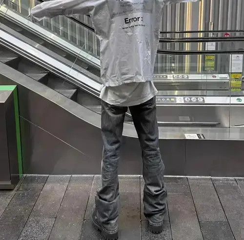 Japanese Brand × Vintage Vintage Design Rugged Mud Dyed Boot Cut Jeans Size US 30 / EU 46 - 2 Thumbnail
