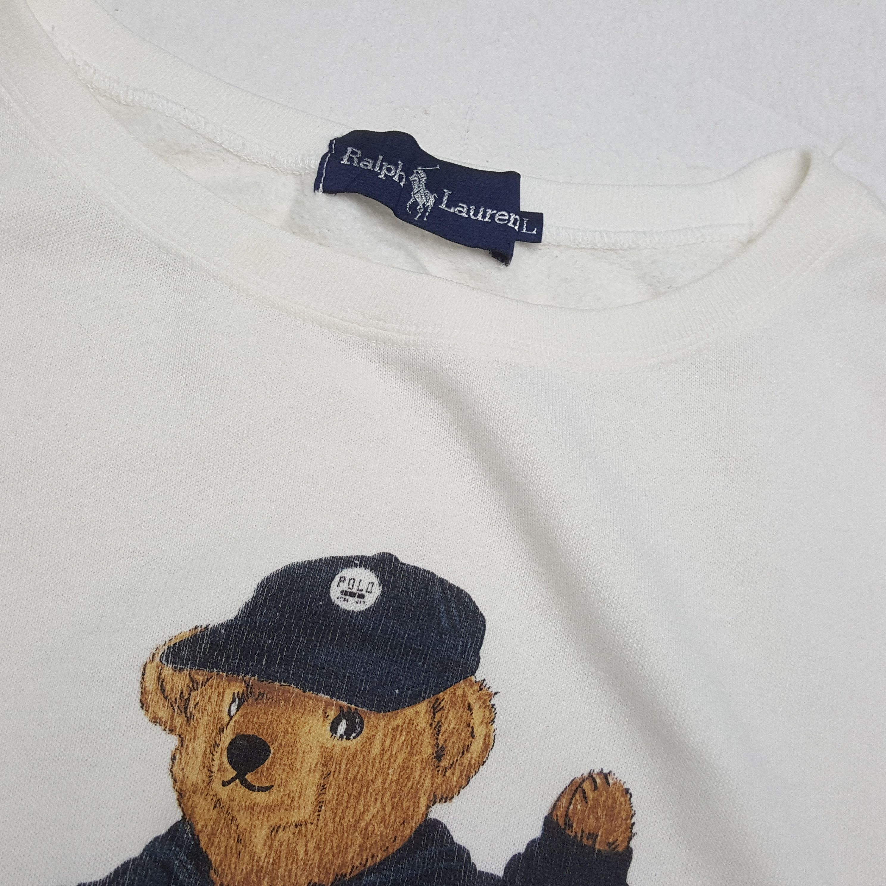 Polo Ralph Lauren × Vintage Vintage POLO BEAR by RALPH LAUREN Fashion Brand Sweatshirts Size US L / EU 52-54 / 3 - 9 Thumbnail