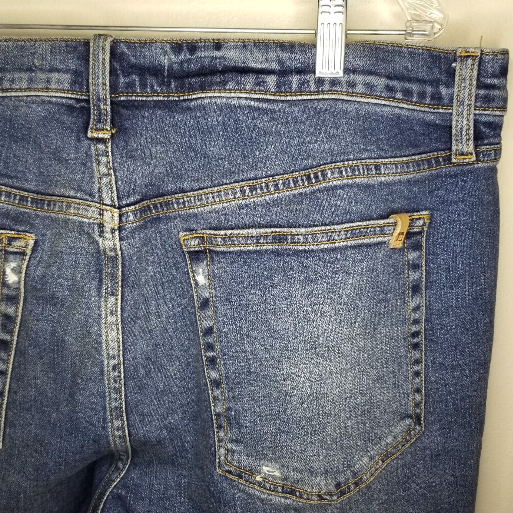 Vintage Joes Distressed Boyfriend Blue Jean Shorts Womens Size 38 Cuffed Size 26" / US 2 / IT 38 - 6 Thumbnail