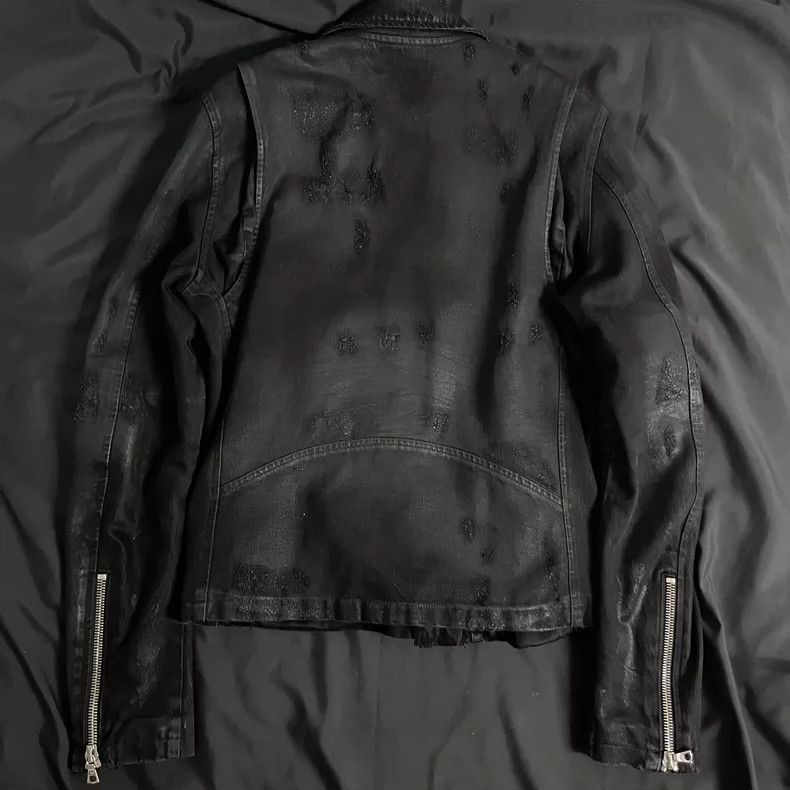 Amiri Black Suede Biker Jacket by Amiri-2506 Size US S / EU 44-46 / 1 - 2 Thumbnail