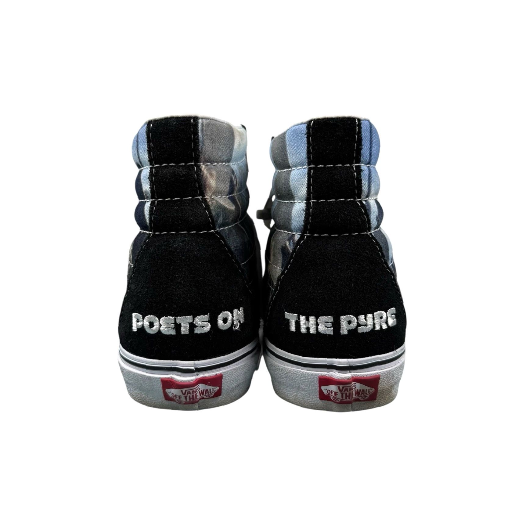 Vans VANS Sk8-Hi MOCA Frances Stark Black White Mens 9.5 Womens 11 High Top Graphic Sneaker VN0A5KRHA55 Mens Womens Size ONE SIZE - 4 Thumbnail