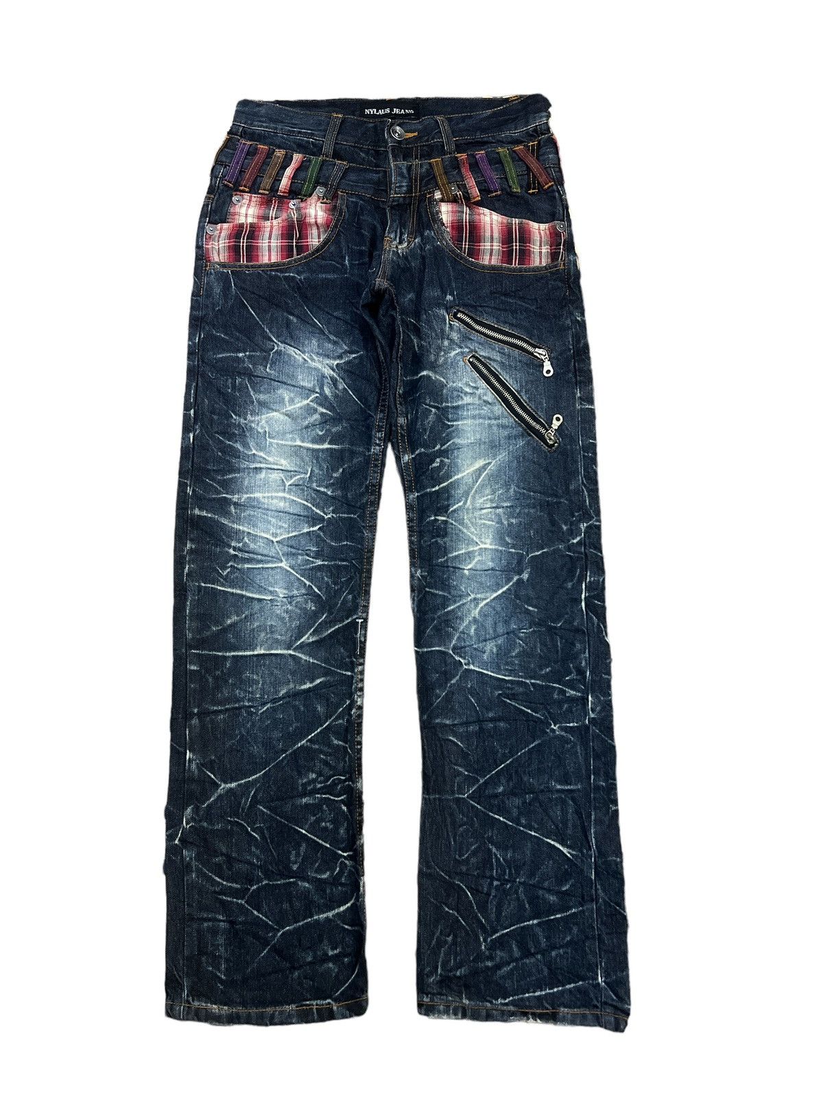 Other DOUBLE WAIST💥NYLAUS JEANS DISTRESSED DENIM PANT Size US 28 / EU 44 - 1 Thumbnail
