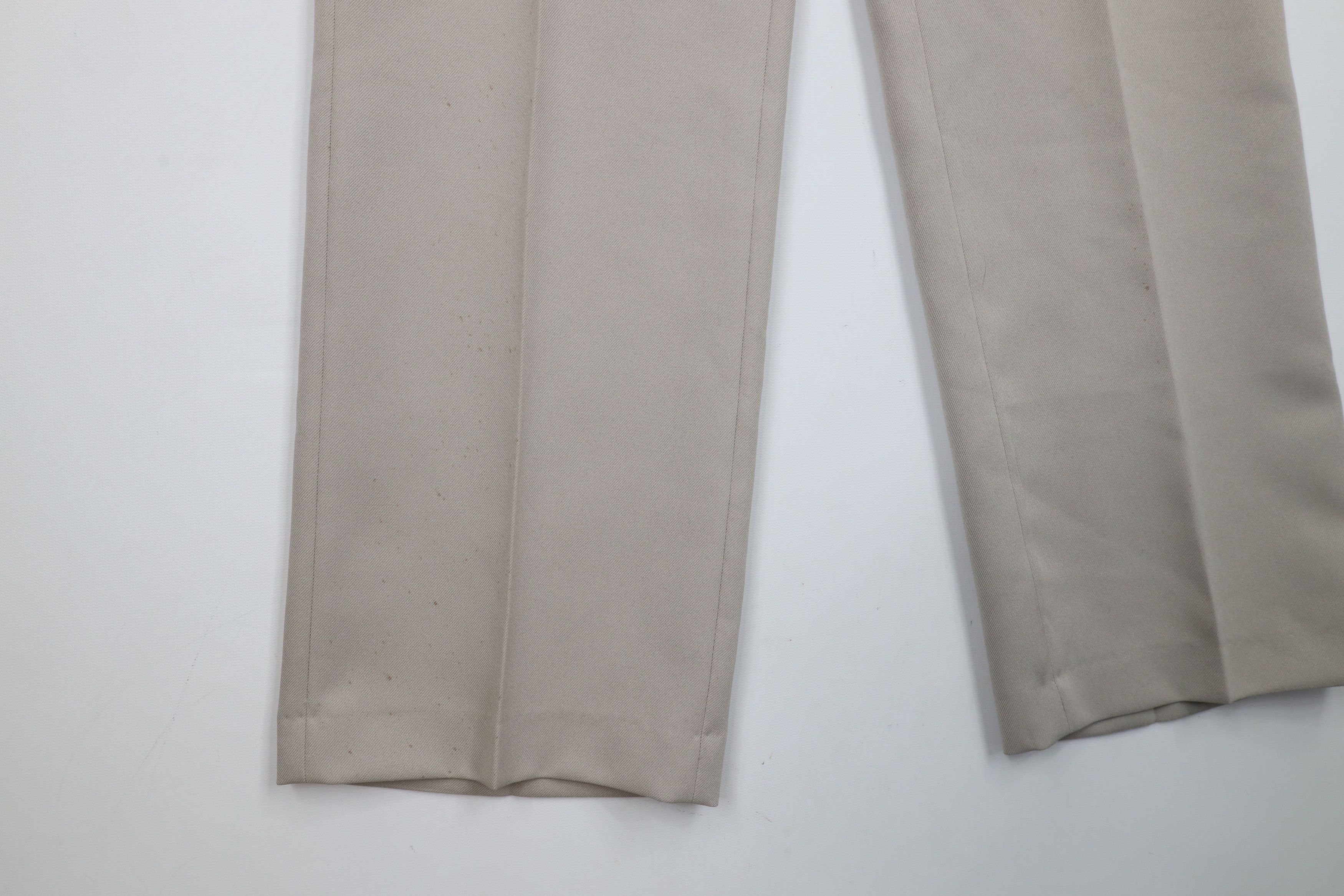 Vintage Vintage 70s Streetwear Knit Flared Wide Leg Chino Pants Size US 32 / EU 48 - 5 Thumbnail