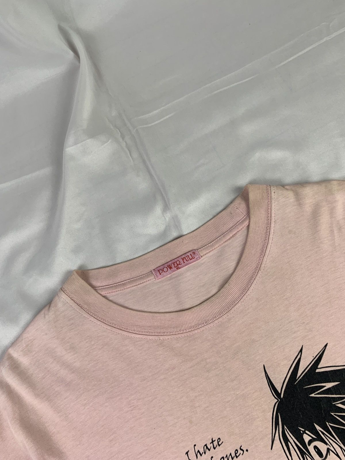 Anime 2000s Death Note Anime "L" Pink Chibby Graphic Tee Size US L / EU 52-54 / 3 - 5 Thumbnail
