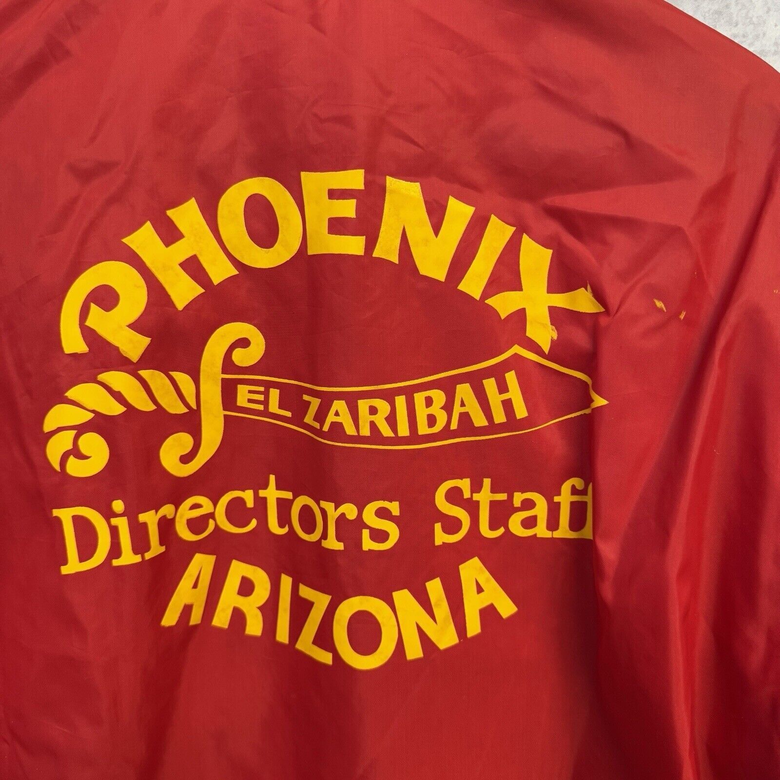 Vintage Vintage El Zaribah Shriners Jacket Mens XL Red Windbreaker S Size US XL / EU 56 / 4 - 5 Thumbnail