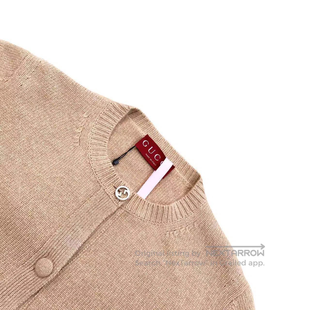 Gucci Guicci 25SS cuff rhinestone knit cardigan| Size M / US 6-8 / IT 42-44 - 3 Thumbnail