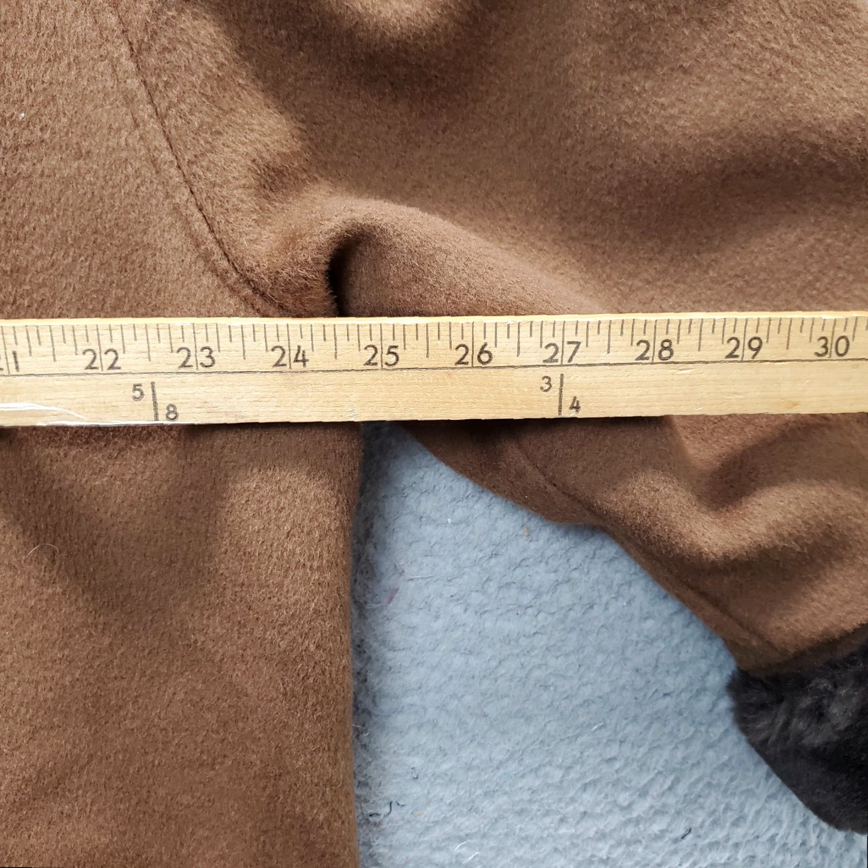 Vintage VINTAGE Steve By Searle Trench Coat Womens Size14 Brown Faux Fur Trim Button Front USA Coat Size XL / US 12-14 / IT 48-50 - 4 Thumbnail