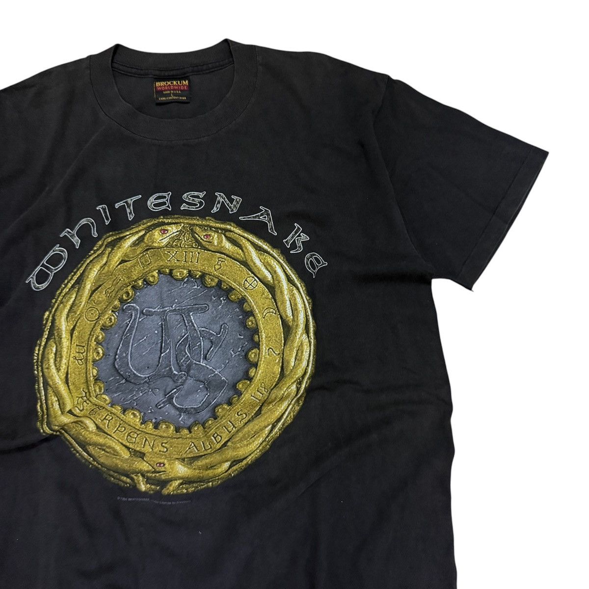 Band Tees × Vintage Vintage 90s Whitesnakes Fall Tour 1994 Tshirt Size US L / EU 52-54 / 3 - 4 Thumbnail