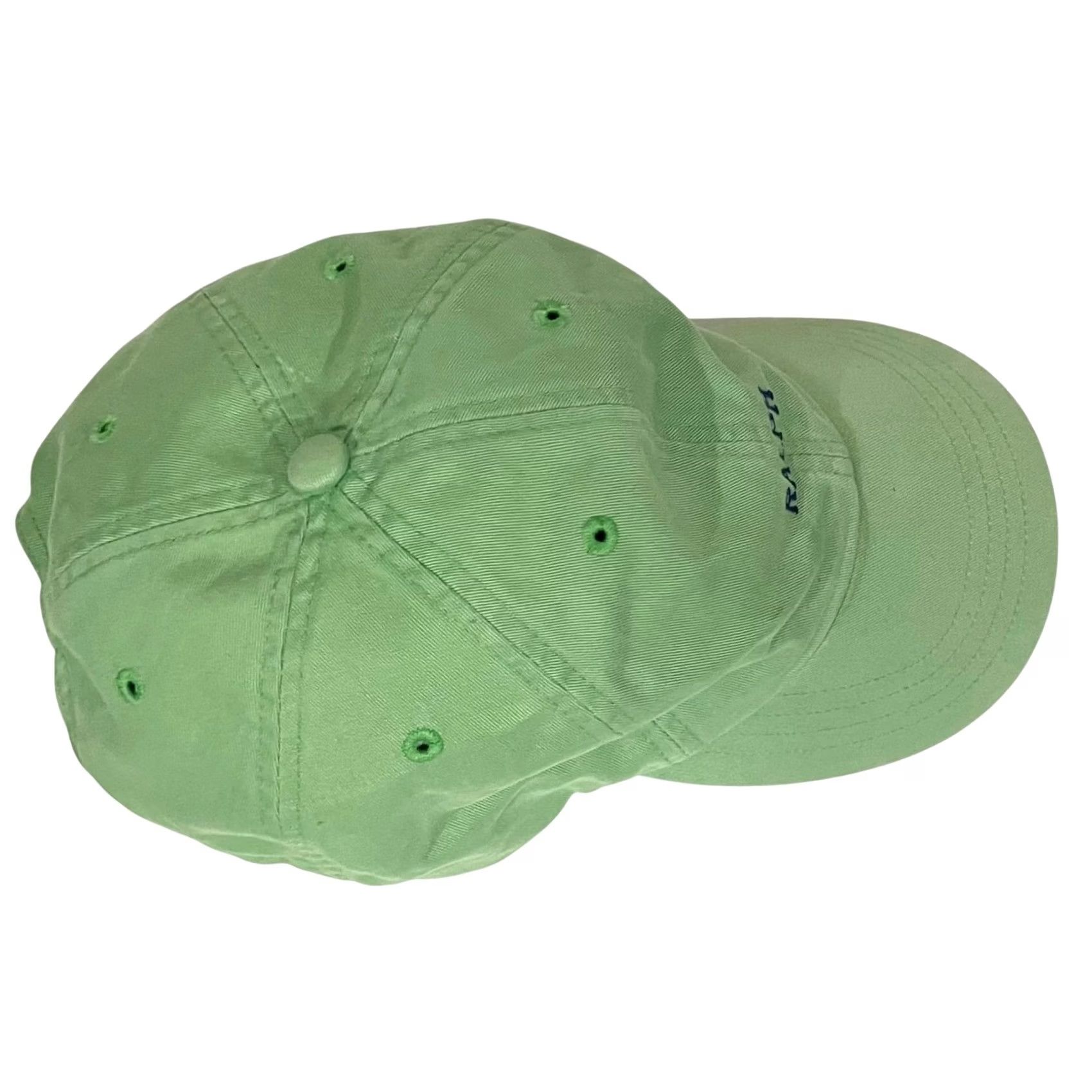 Ralph Lauren VINTAGE Ralph Lauren Ball Cap Hat Unisex Adults Adjustable Cotton Green Blue 90s 2000s Preppy Designer Rare Hat Size ONE SIZE - 6 Thumbnail