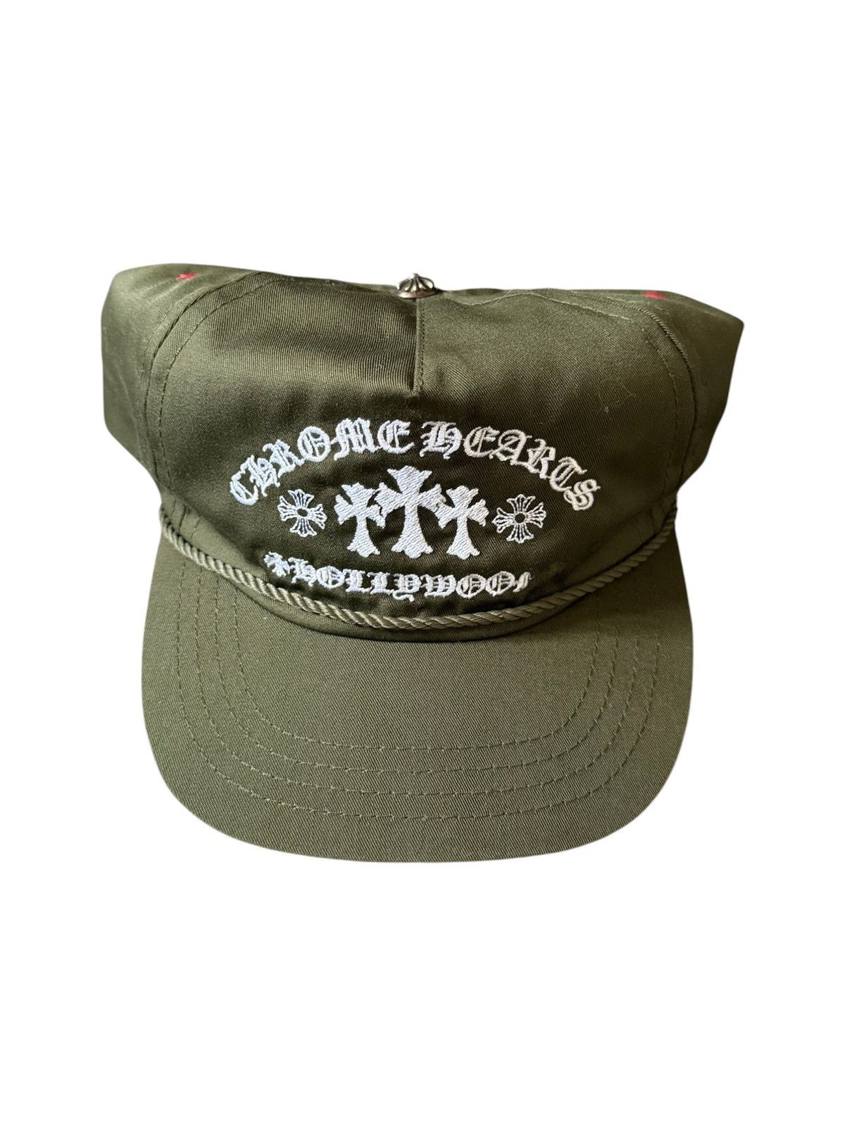Chrome Hearts Gas station triple cross embroidered hat 'olive