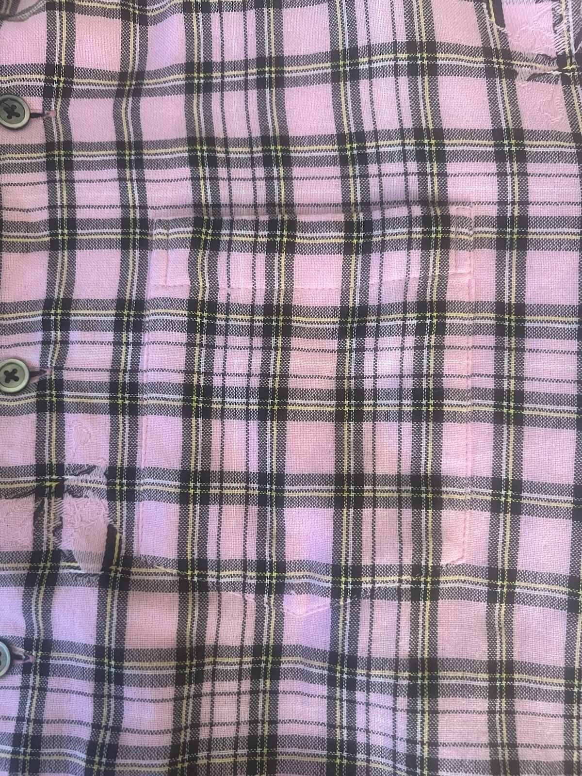 Mastermind Japan Dreaming Skull Short Sleeve Shirt Plaid Shirt Pink Size US L / EU 52-54 / 3 - 5 Thumbnail