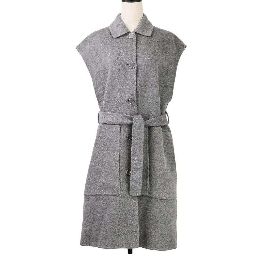 Hermes Hermes Hermès Belted Cashmere Long Gilet38 Textile Tops DUTY FREE for USA Size ONE SIZE - 1 Thumbnail