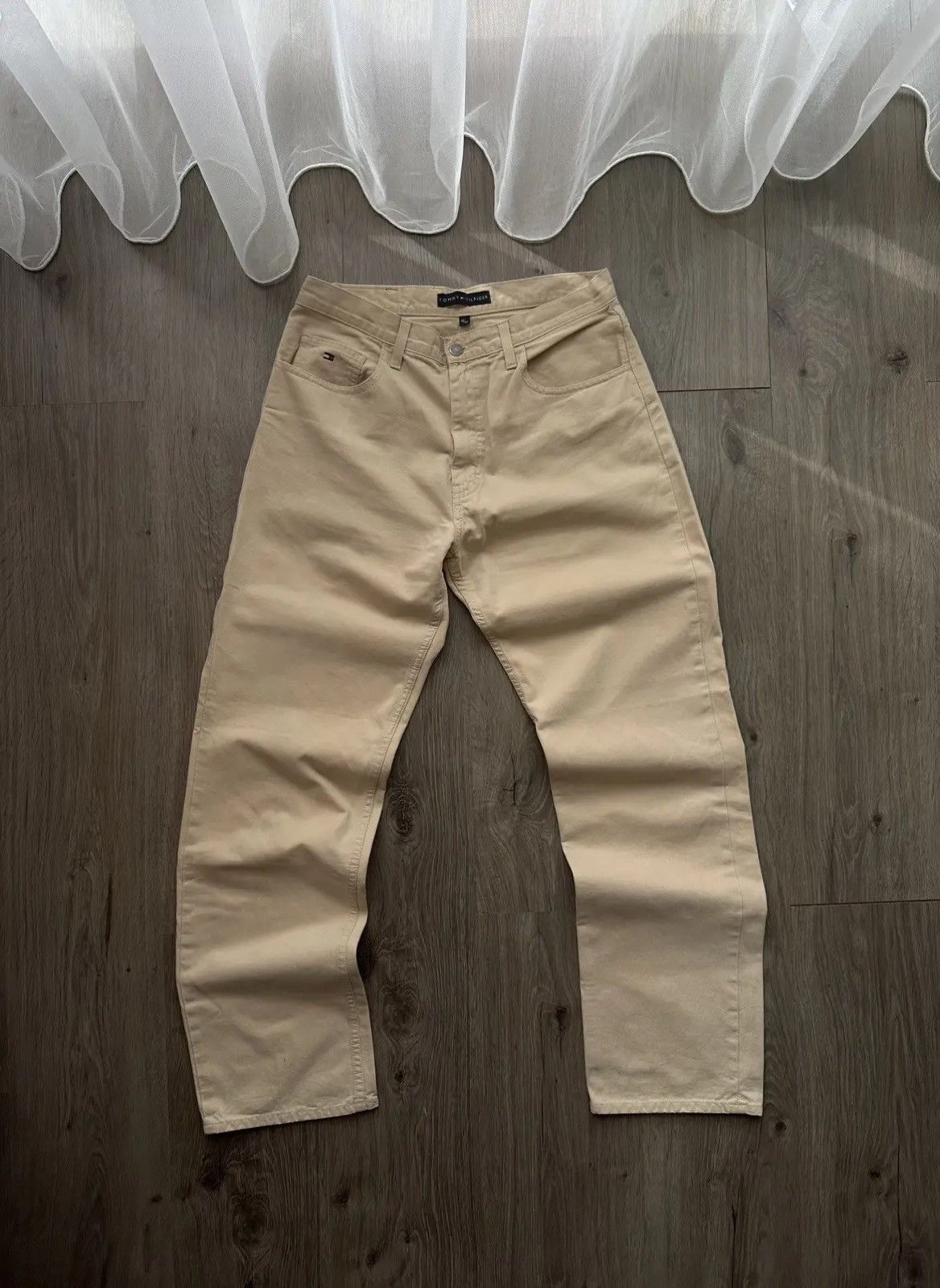 Tommy Hilfiger × Vintage Vintage Tommy Hilfiger Beige Casual Pants Size US 32 / EU 48 - 6 Thumbnail