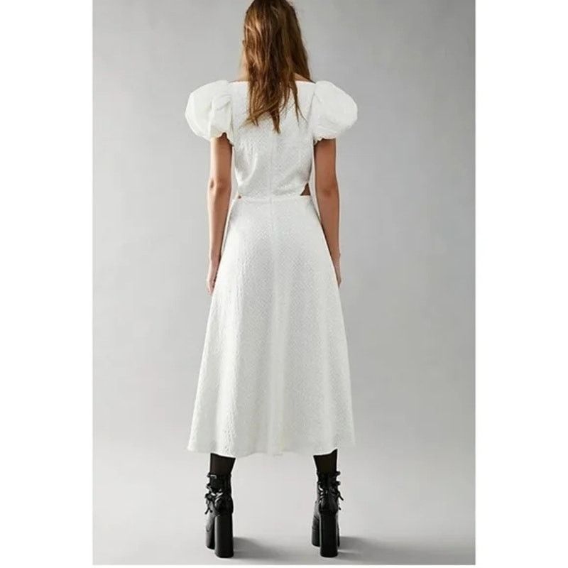 ELLIATT × Free People New Marlberry Midi Dress $353 SMALL White SEQUINED Cutout Size S / US 4 / IT 40 - 2 Thumbnail