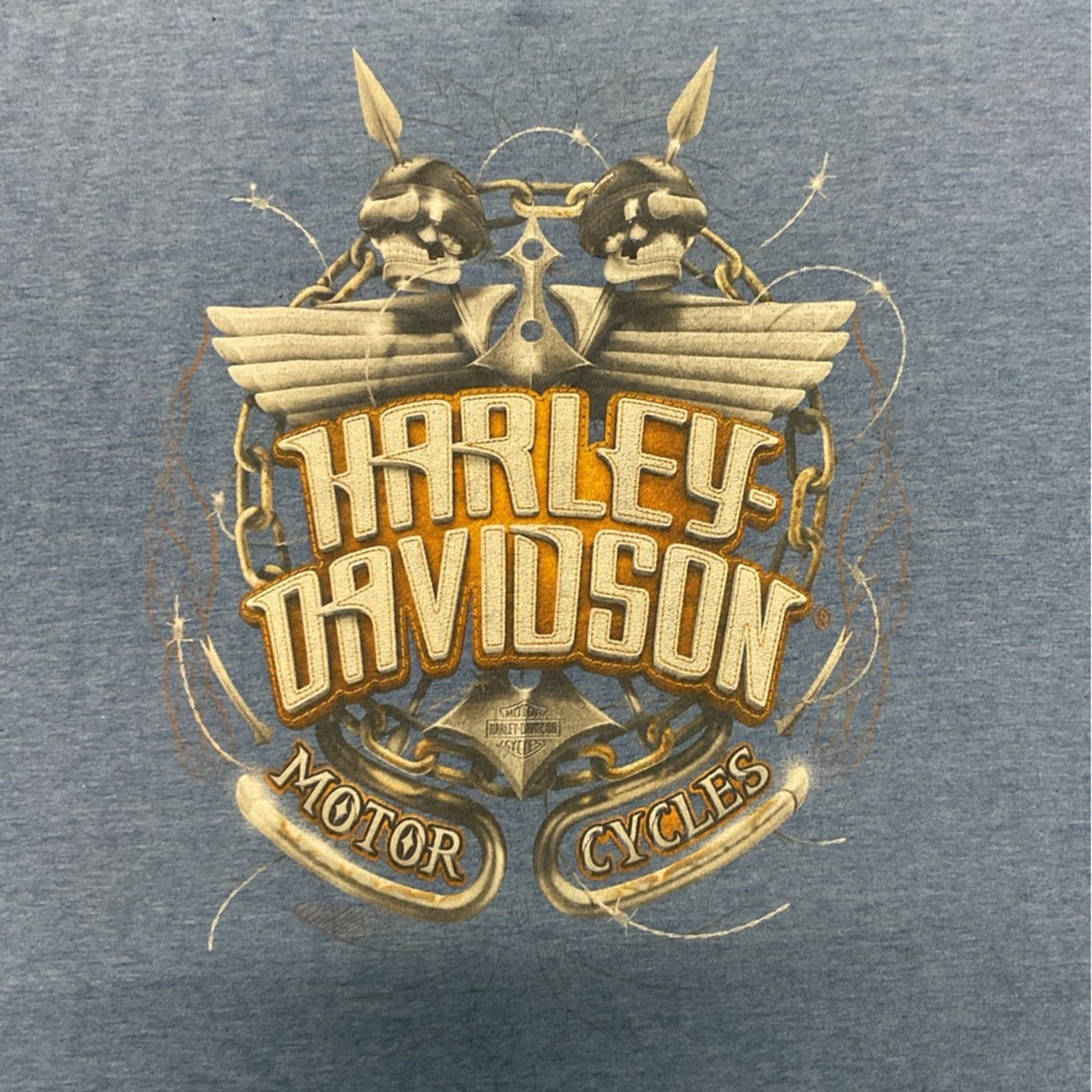 Harley Davidson Harley-Davidson Corpus Christi Texas Blue T-Shirt Size US XXL / EU 58 / 5 - 4 Thumbnail