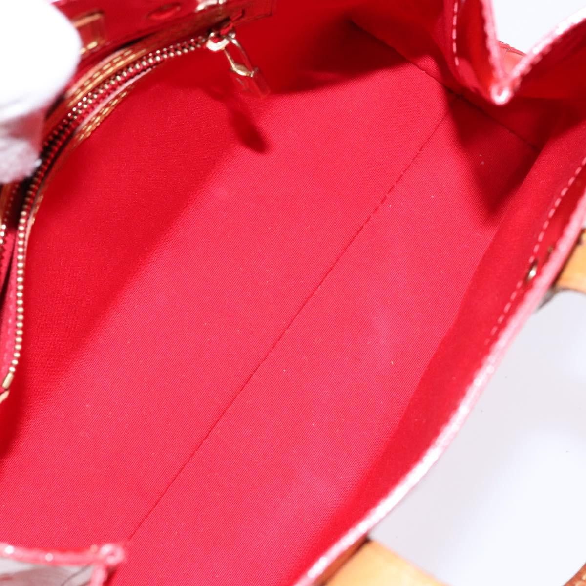 Louis Vuitton LOUIS VUITTON Monogram Vernis Reade PM Hand Bag Red Rouge Size ONE SIZE - 11 Thumbnail