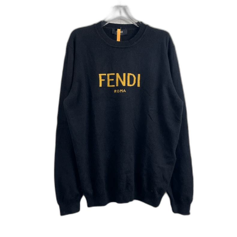 Fendi fendi black crew neck sweater-2508 Size US L / EU 52-54 / 3 - 1 Thumbnail