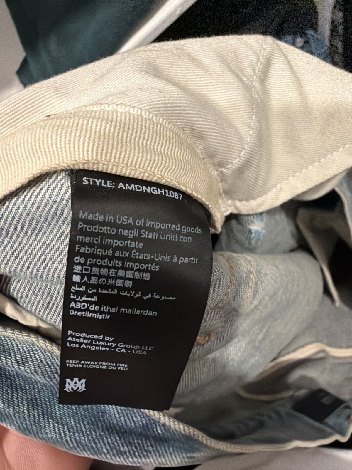 Amiri Amiri mx1 honeycomb striaght leg jeans Size US 40 / EU 56 - 5 Thumbnail