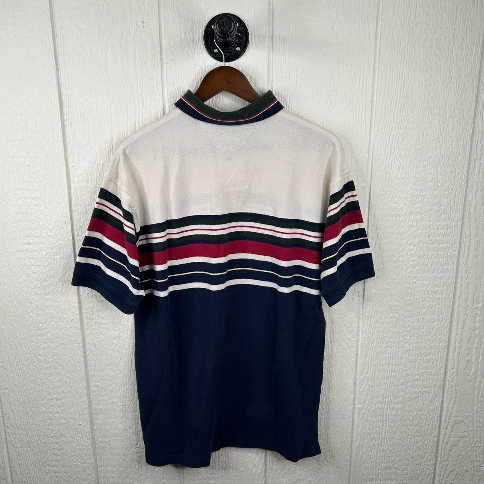 Tommy Hilfiger Y2K Tommy Hilfiger Striped Polo Shirt (L) Size US L / EU 52-54 / 3 - 2 Thumbnail