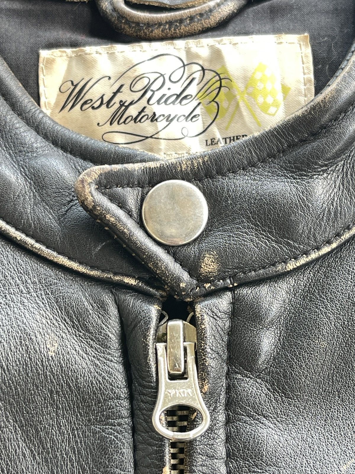 WEST RIDE 50s West Ride Motorcycle Cowhide Leather Jacket (size 34) Size US XS / EU 42 / 0 - 16 Thumbnail