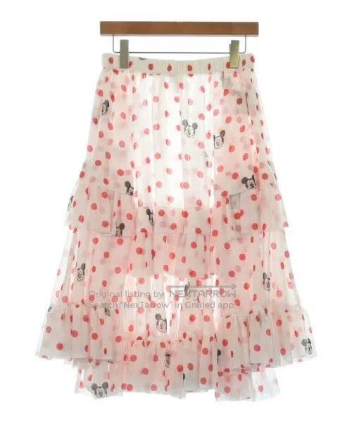 Comme des Garcons Comme des Garcons size S Red vintage polka dot Mickey skir Size 22" - 1 Thumbnail