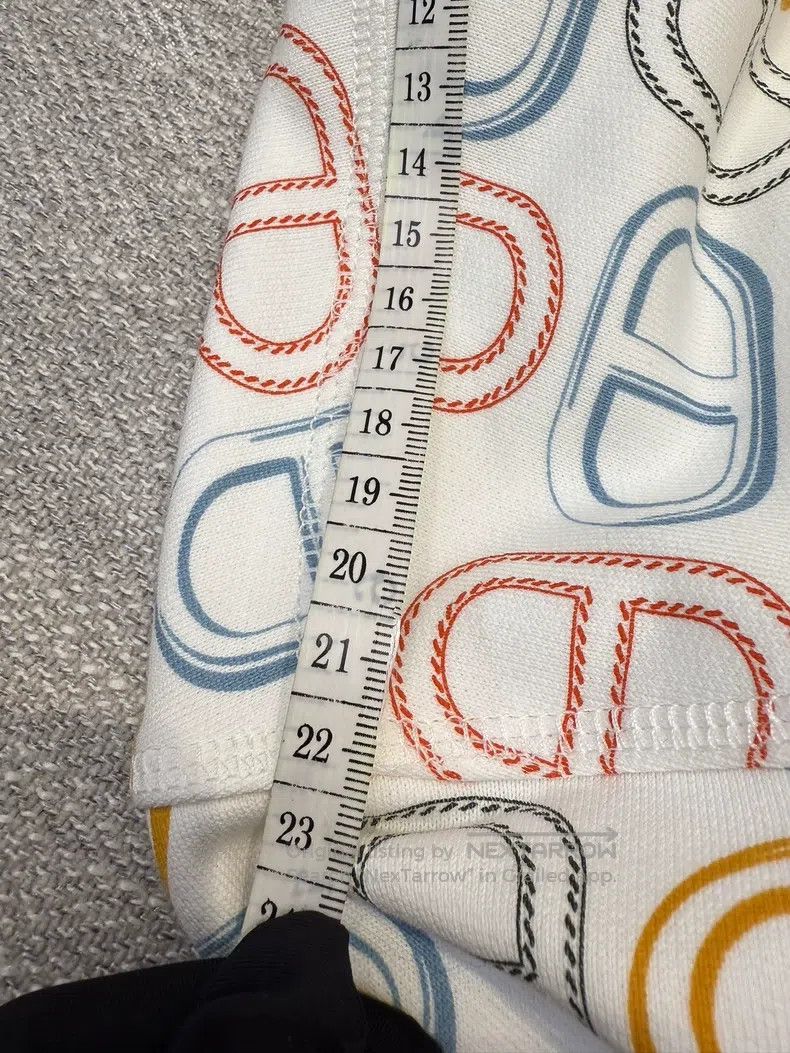 Hermes Hermes Hooded Sweatshirt, Size 40, White with Colorful Log Size XS / US 0-2 / IT 36-38 - 6 Thumbnail