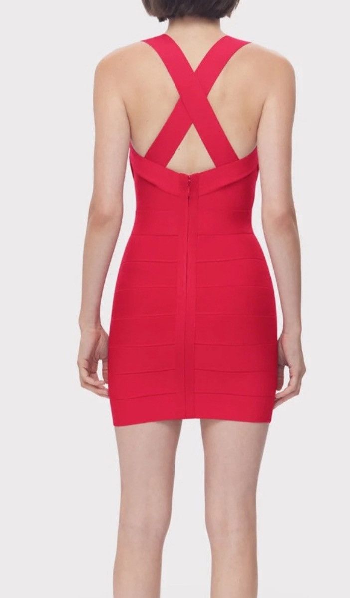 Herve Leger HERVE LEGER draped fringe Bandage Mini Dress Size XS / US 0-2 / IT 36-38 - 3 Thumbnail