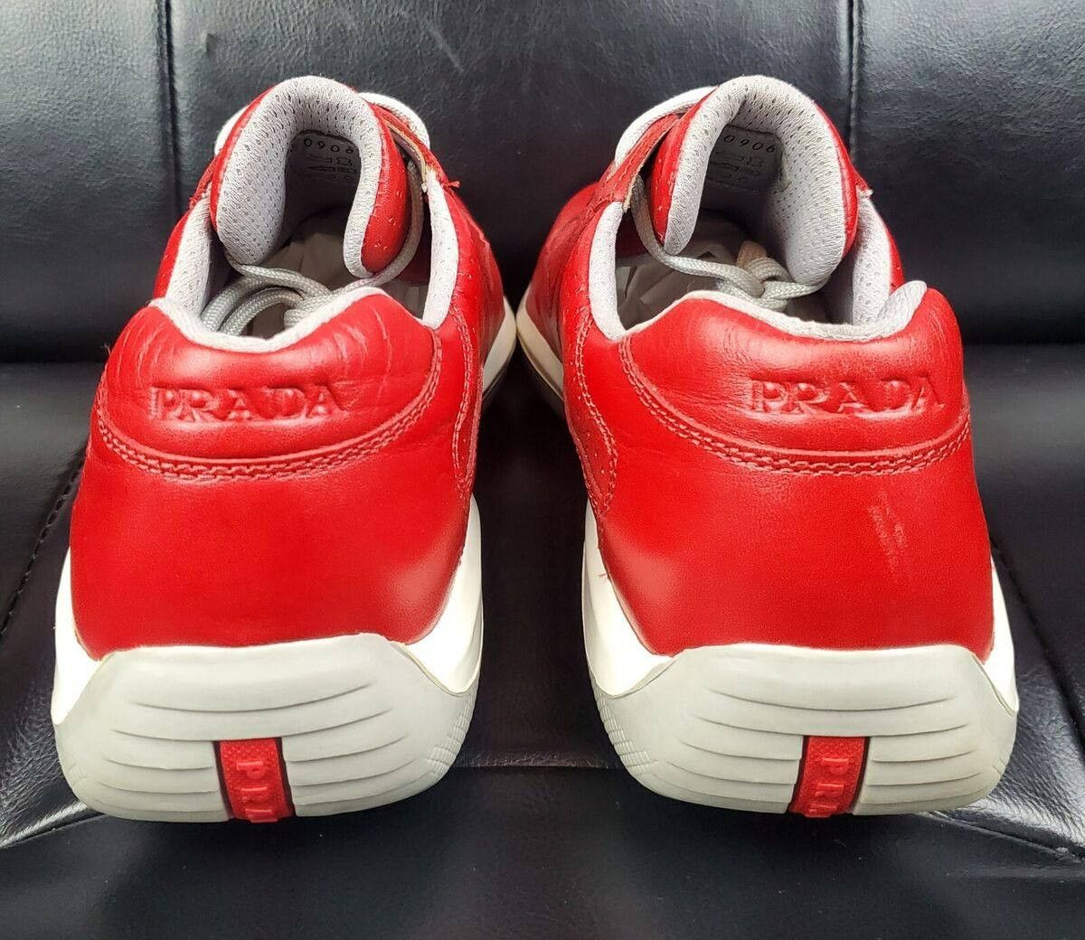 Prada Prada Americas Cup Cherry Red sz US9 Size US 9 / EU 42 - 3 Thumbnail