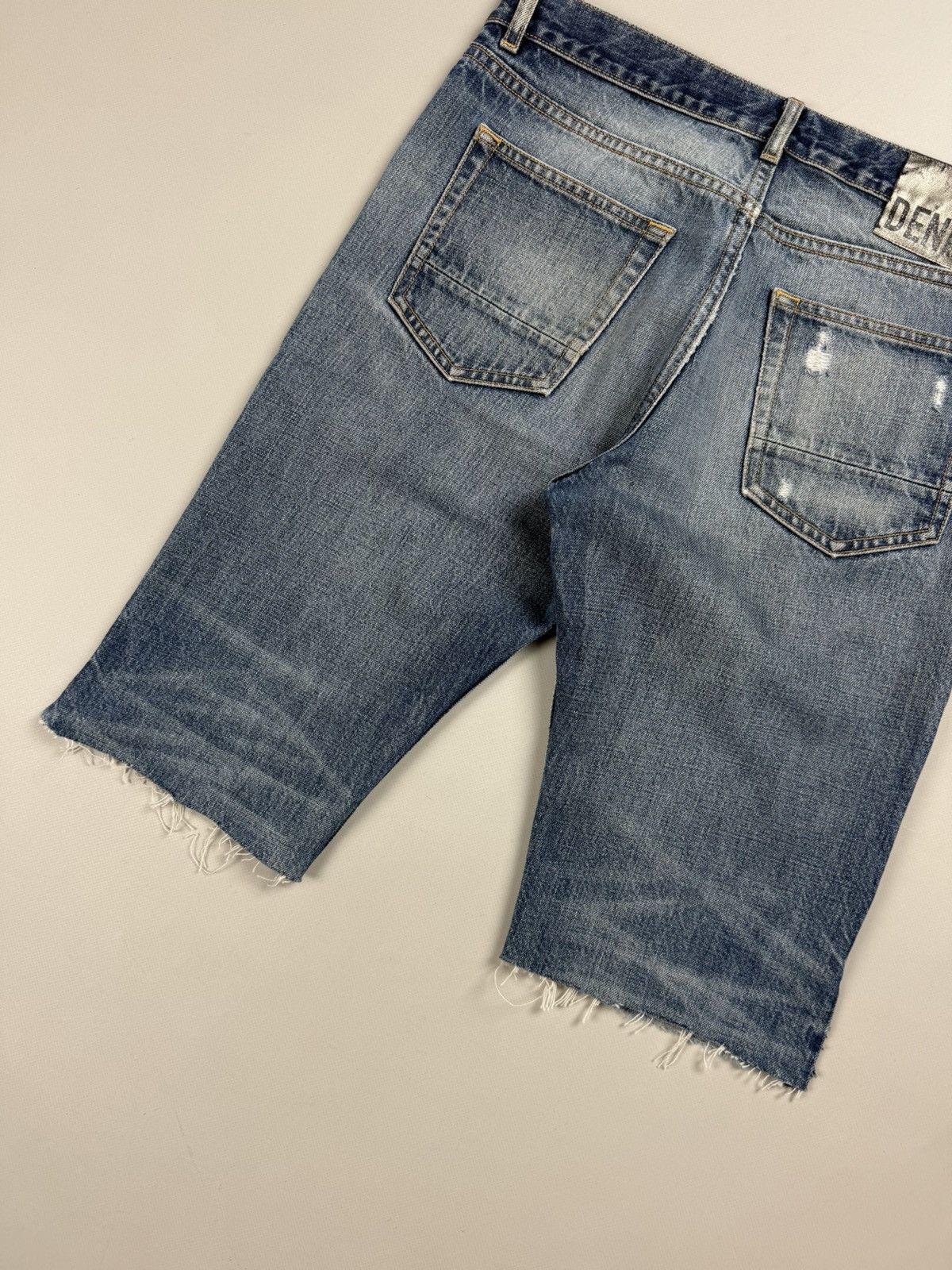 Designer × Golden Goose GGDB Golde Goose Deluxe Brand Men’s Distressed Denim Shorts Size US 30 / EU 46 - 18 Thumbnail