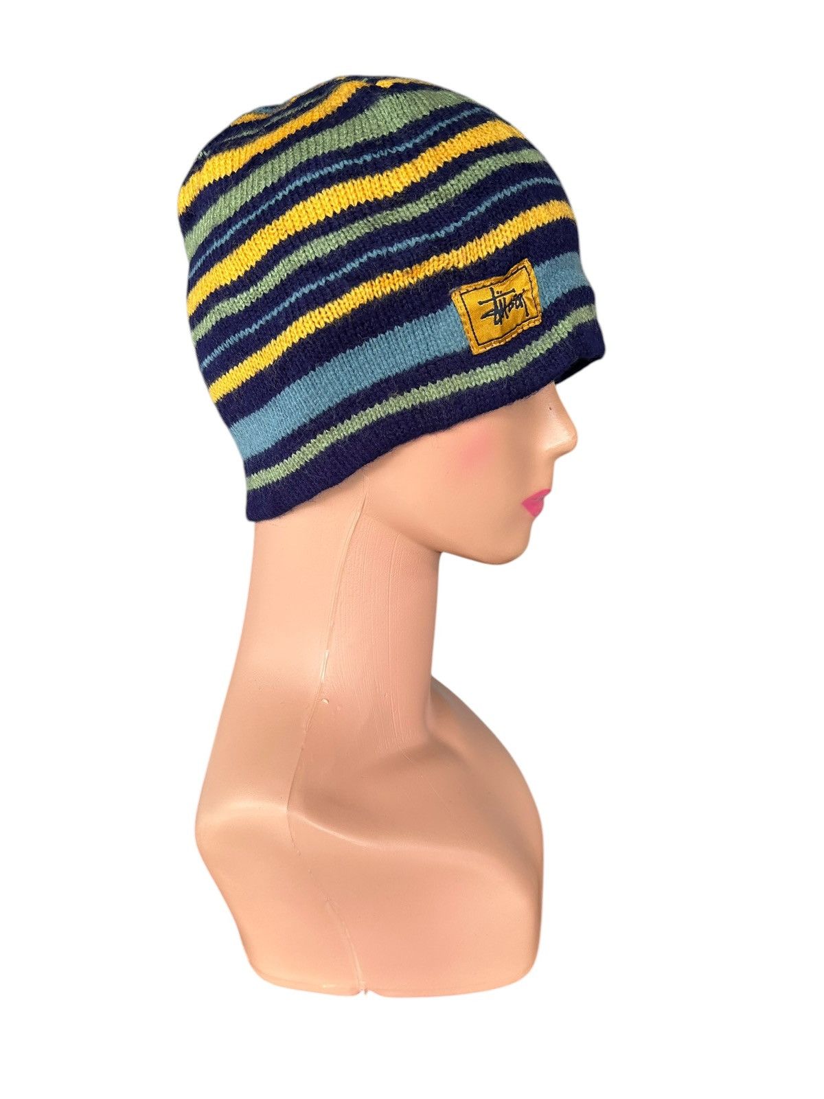 Japanese Brand × Kapital × Vintage Stussy Stripe Beanie Hats Size ONE SIZE - 4 Thumbnail