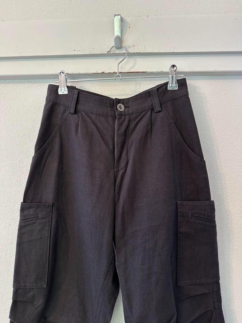 Yohji Yamamoto Yohji Yamamoto Black Cargo Pant Size US 26 / EU 42 - 3 Thumbnail