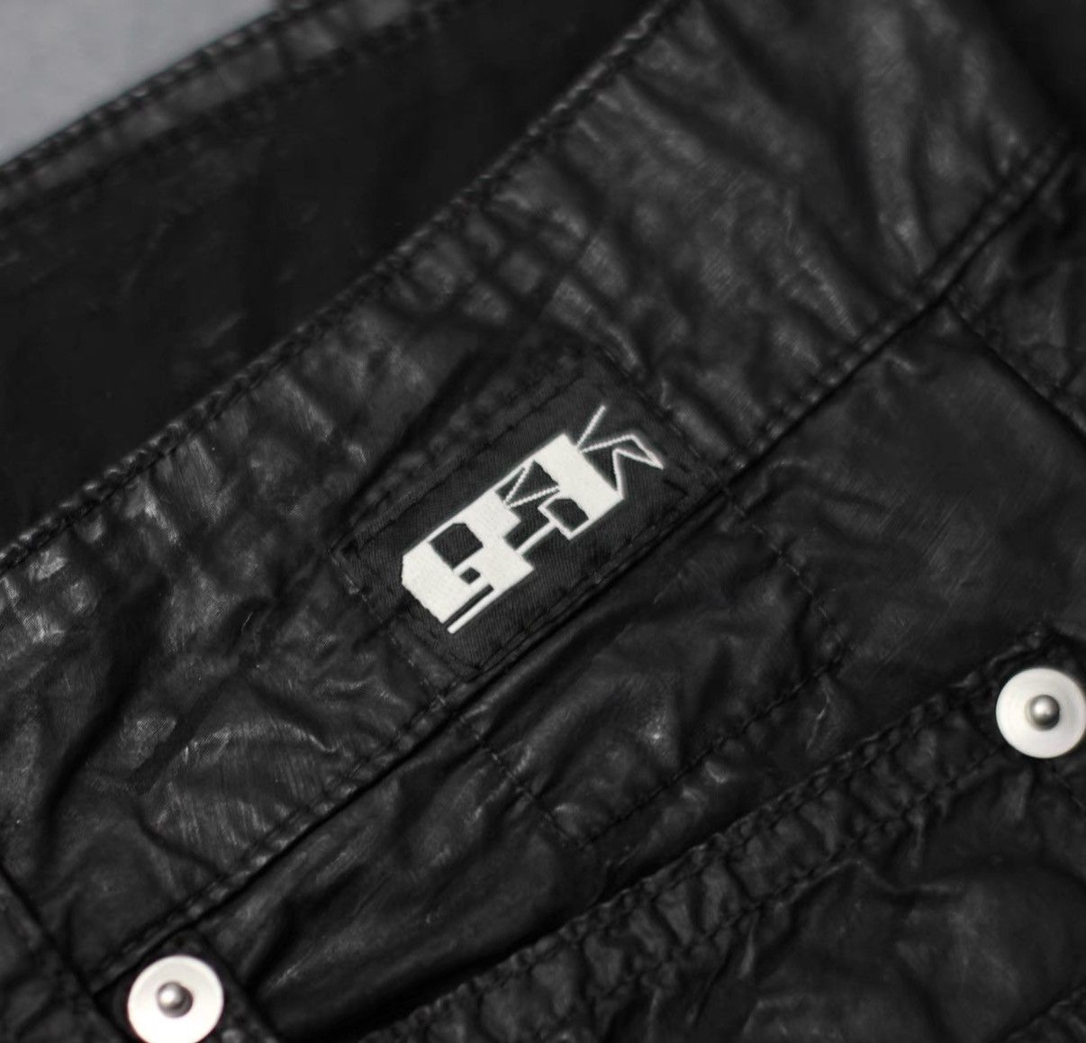 Rick Owens Rick Owens DRKSHDW Waxed Finish Denim Jeans Size US 30 / EU 46 - 4 Thumbnail