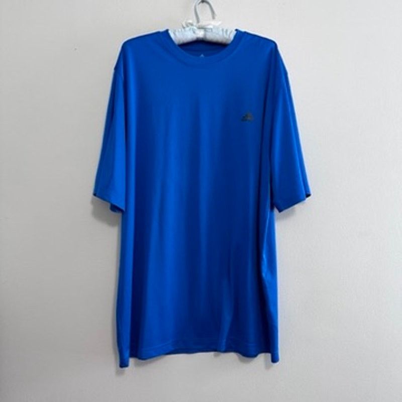 Adidas Adidas royal blue short sleeve athletic shirt size XL Size US XL / EU 56 / 4 - 2 Thumbnail